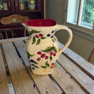 FTD Floral Ceramic Pitcher